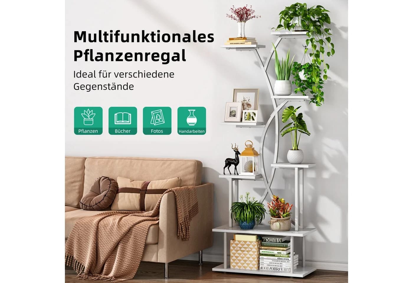 Kalrin Blumenständer 8 Etagen 45 kg Tragfähigkeit