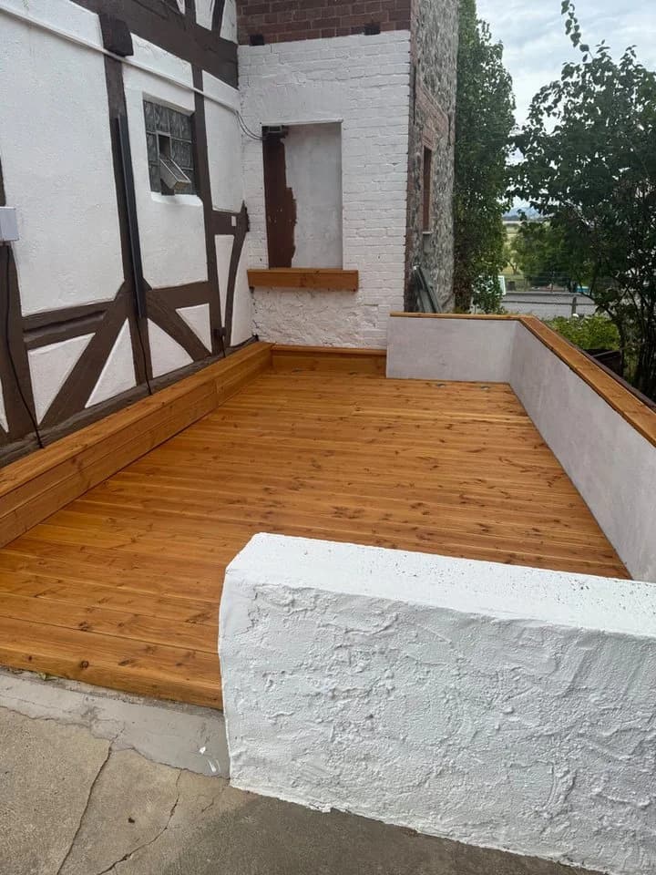 Woodtex Terrassendiele Nadelholz Hellbraun 13,8x300 cm