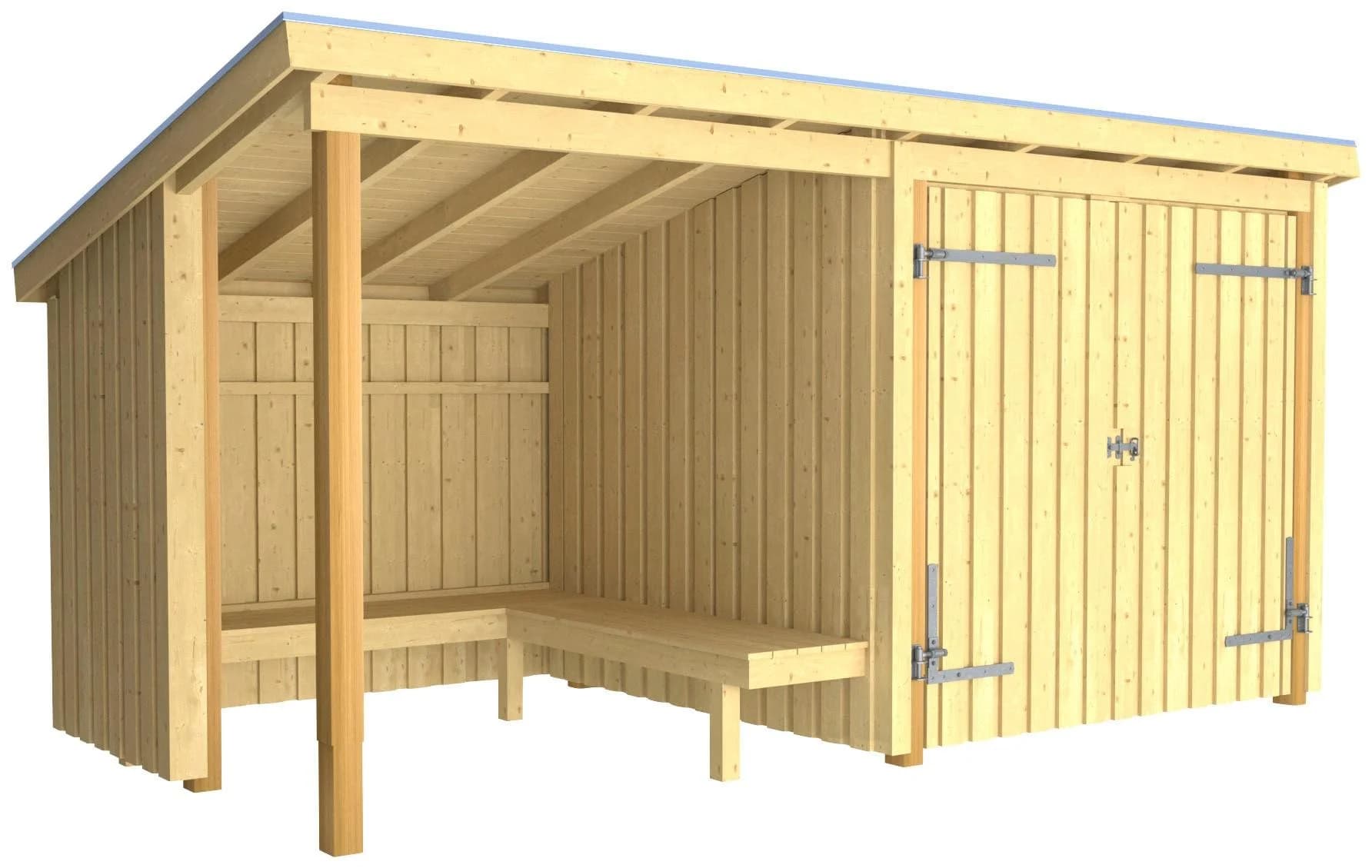 Gartenhaus Nordic Stil aus Holzwerkstoff