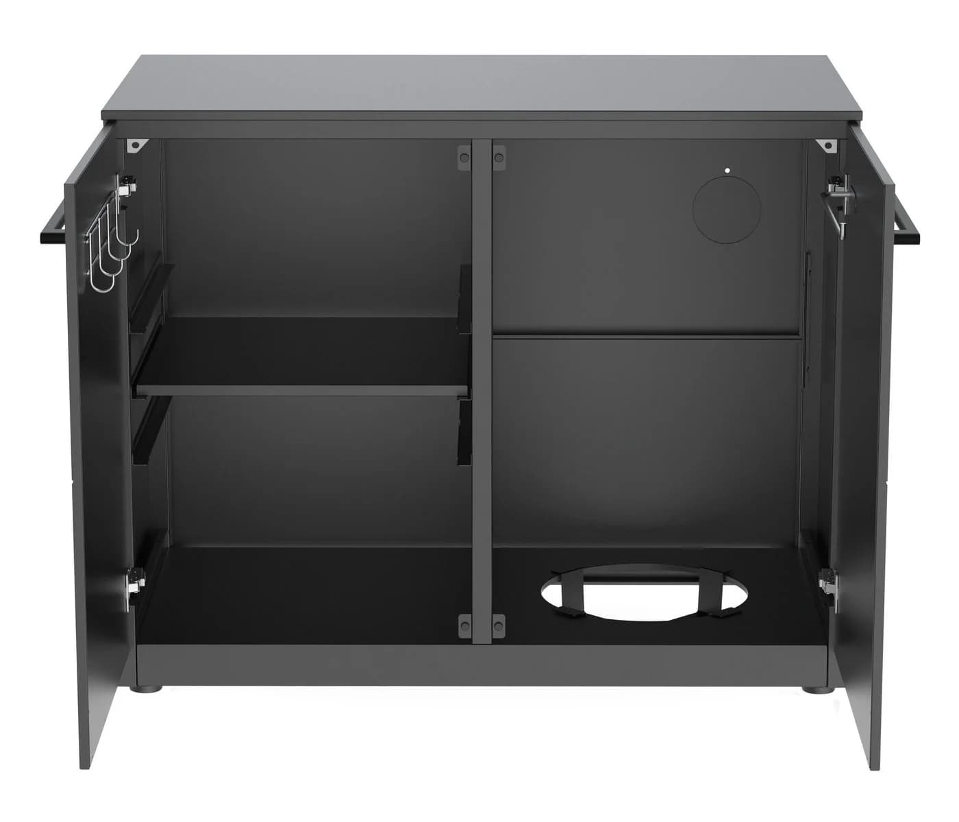 COZZE Outdoor-Küche Türmodul Elements Schwarz HPL Stahl