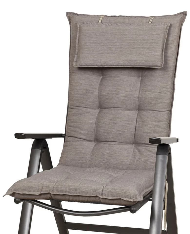 Sun Garden Hochlehnerauflage Sylt Taupe 119x50x8 cm