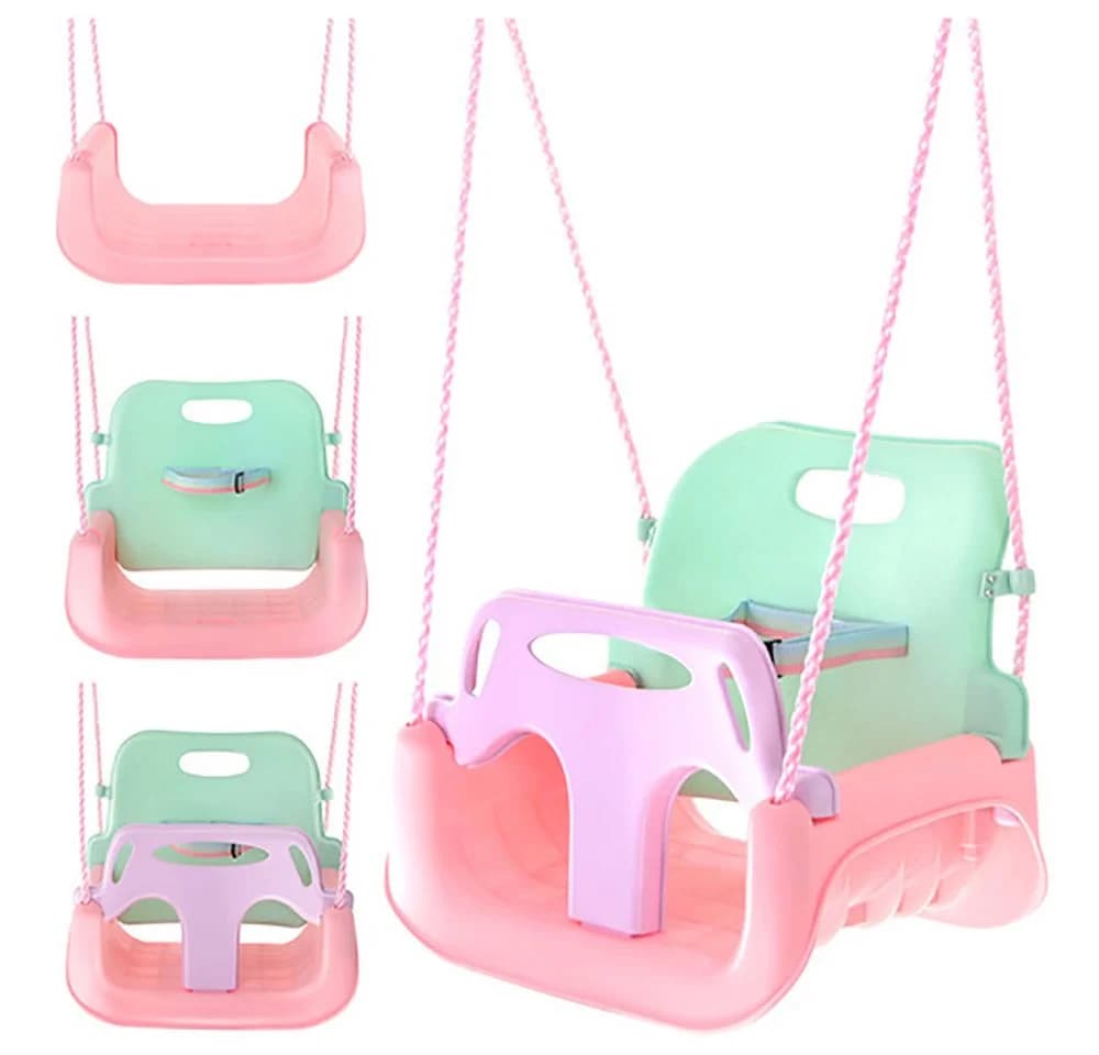 KRUZZEL 3-in-1 Kinderschaukel Babyschaukelsitz Garten Schaukel
