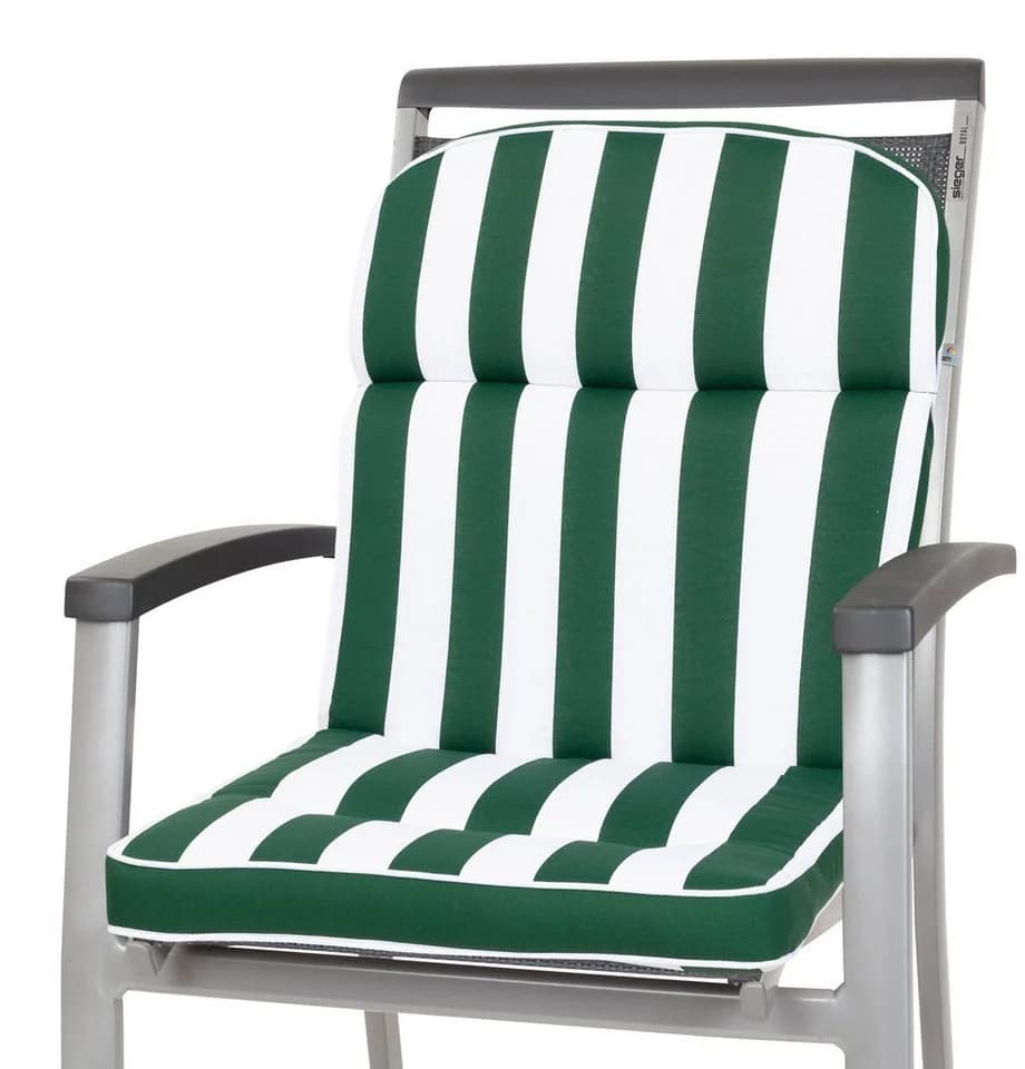 KETTtex Sesselauflage Niederlehner Alicante 2154 Grün-Weiß