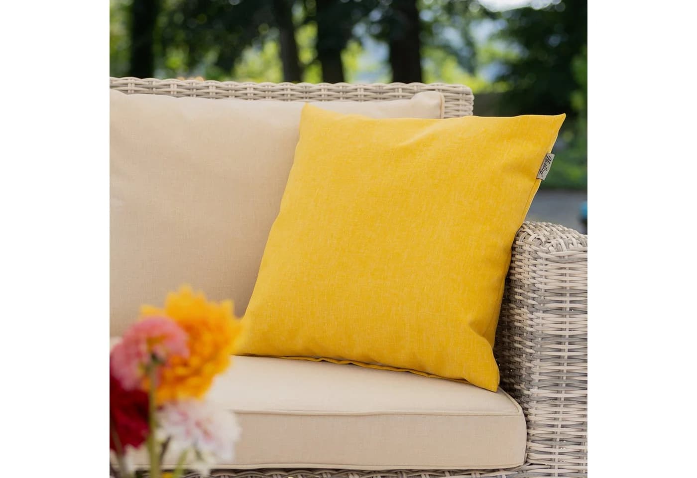 Herlag Dekokissen SUNNY Outdoorkissen Bezug Wetterfest 9 Farben