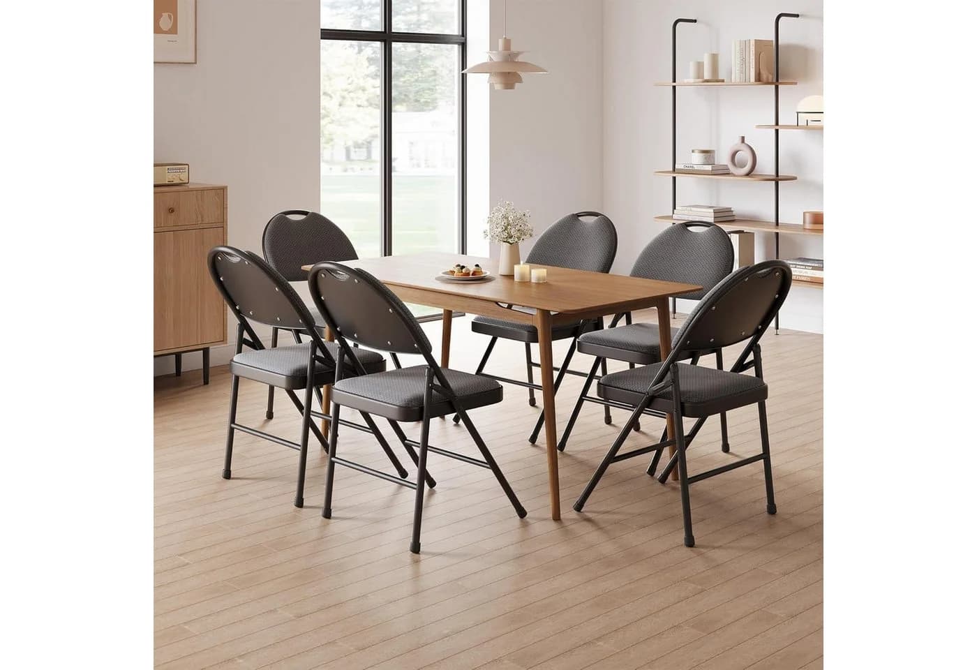 GarveeMore Klappstuhl Gästestuhl Campingstuhl 4er Set Gartenstuhl