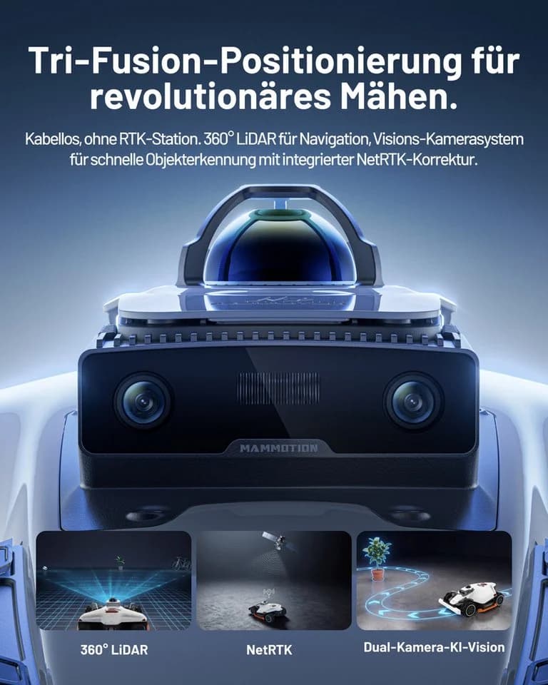 Mammotion LUBA 3 AWD 3000 Rasenmähroboter ohne Kabel