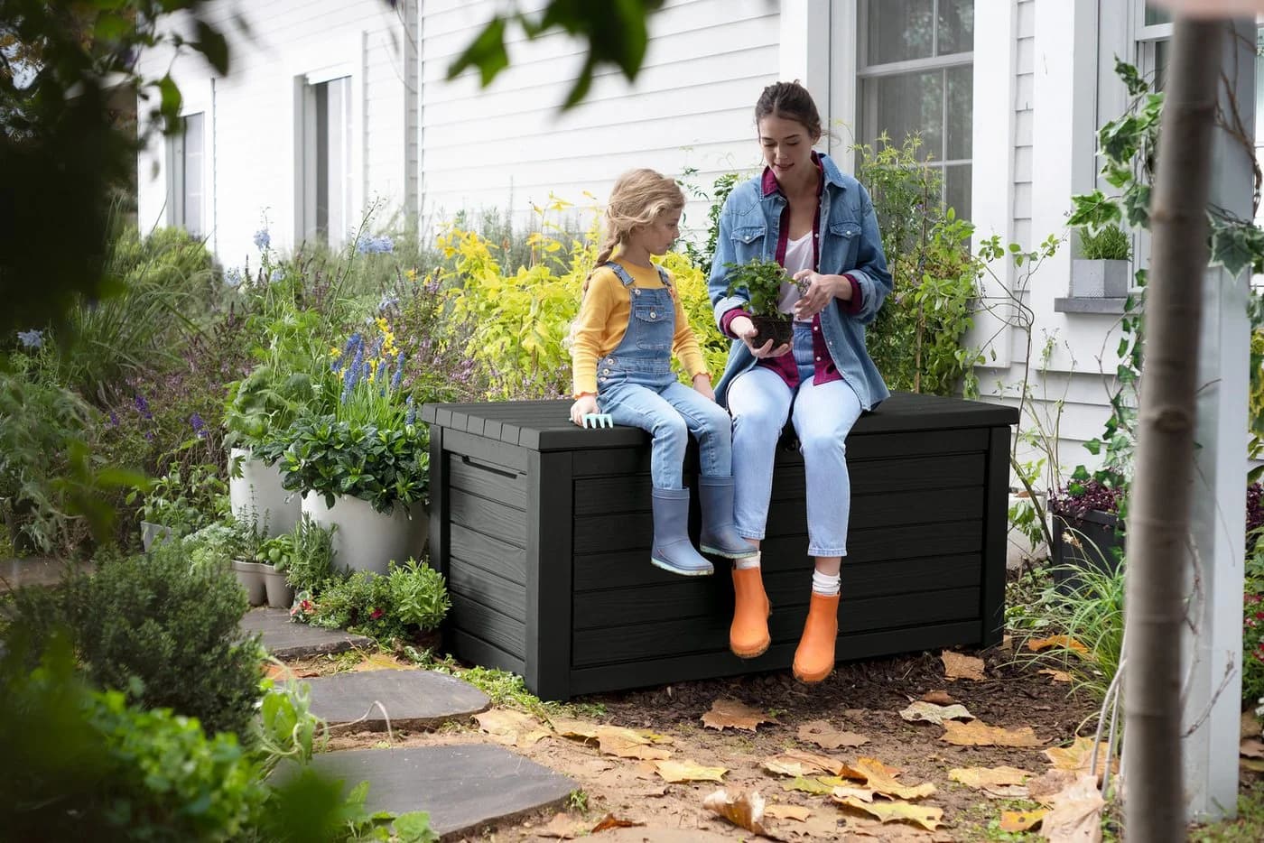 Keter Gartenbox Northwood 623L Grau/Braun Polypropylen