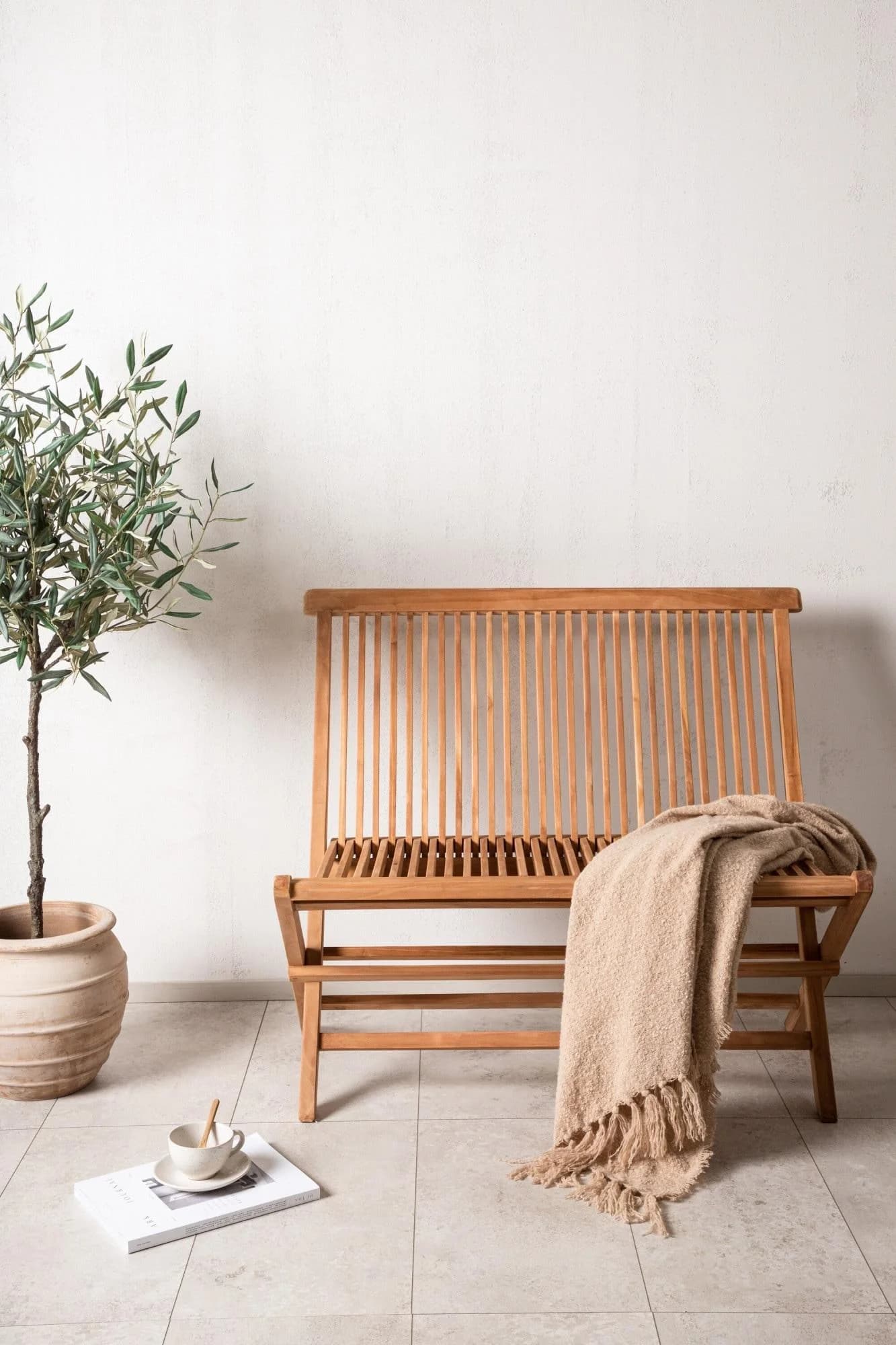 VENTURE HOME Gartenlounge-Bank Ghana Teak massiv FSC-zertifiziert