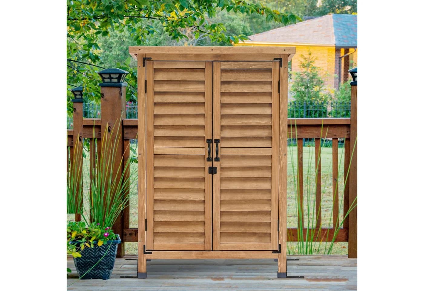 MCombo Gartenschrank Geräteschuppen Werkzeugschrank 0690/0870