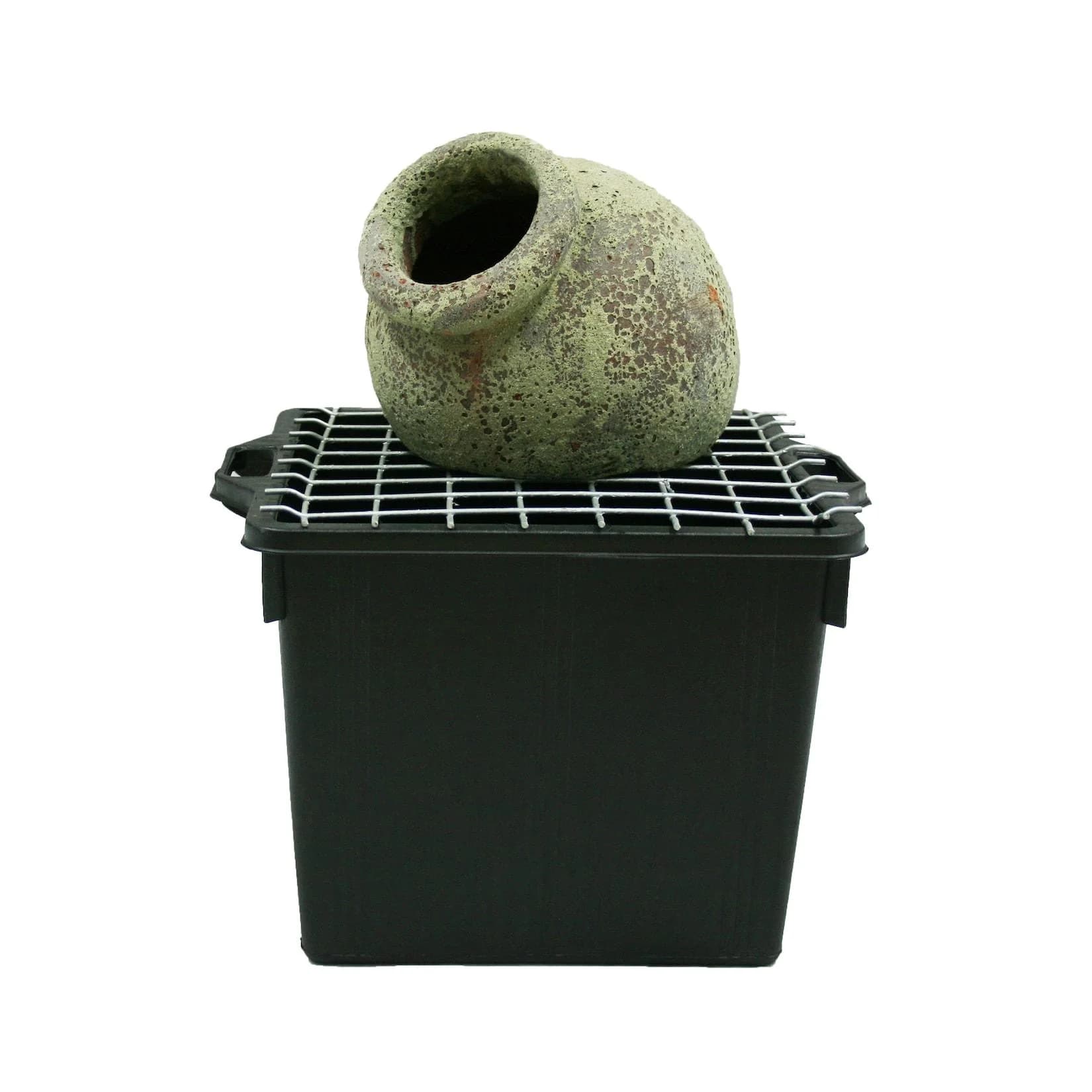 Ubbink Gartenbrunnen Orange Terrakotta Amphore mit Pumpe