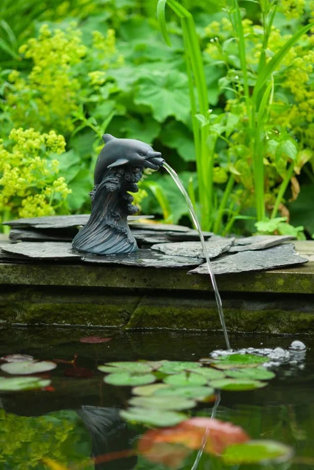 Ubbink Wasserspiel Delfin I Polyresin Teichdekoration