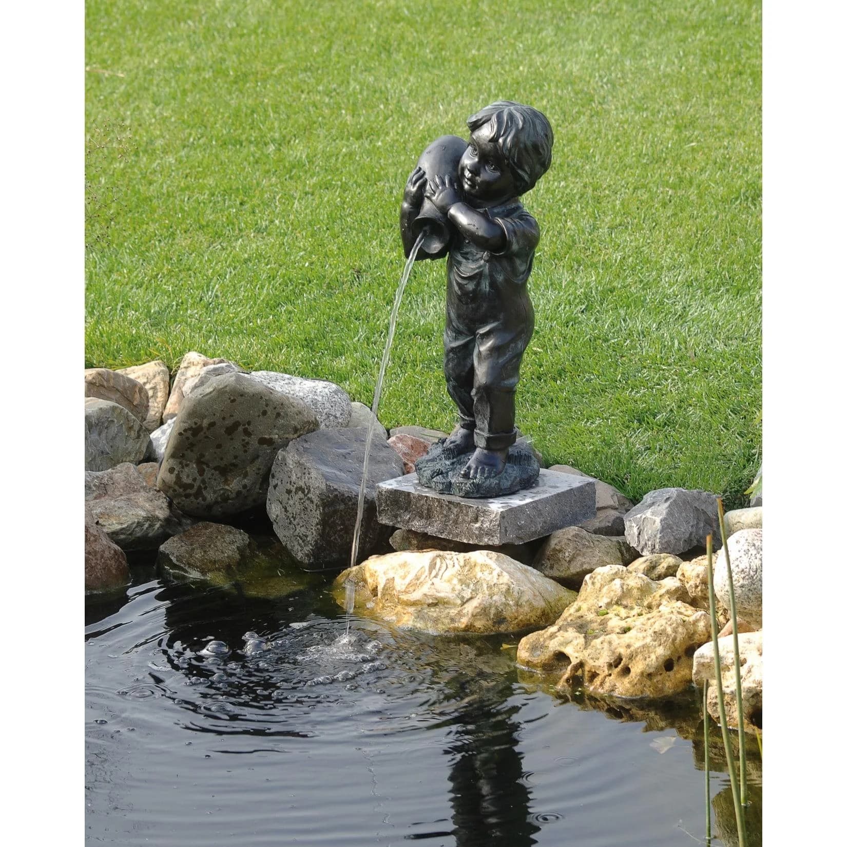 Ubbink Wasserspeier Yannick Bronze Polyresin Teichdekoration