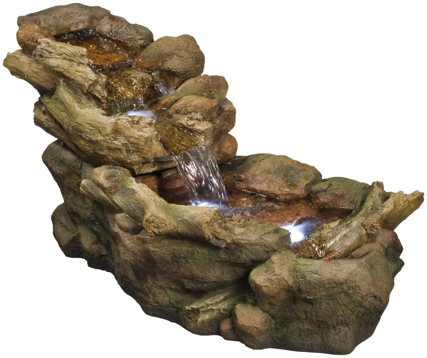 Ubbink Gartenbrunnen Aspen Polyresin LED