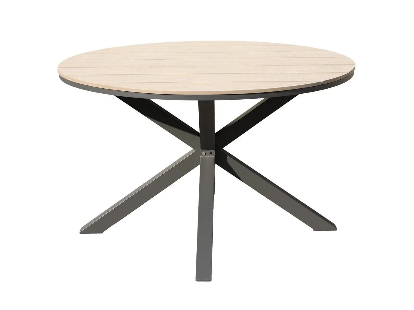 Gardissimo Gartentisch Armati hell rund 148 cm Aluminium Nonwood