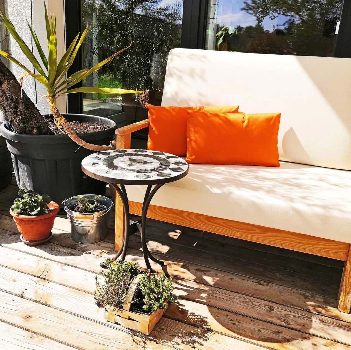 JACK Outdoor Lounge Kissen 30x50cm Orange Wasserfest