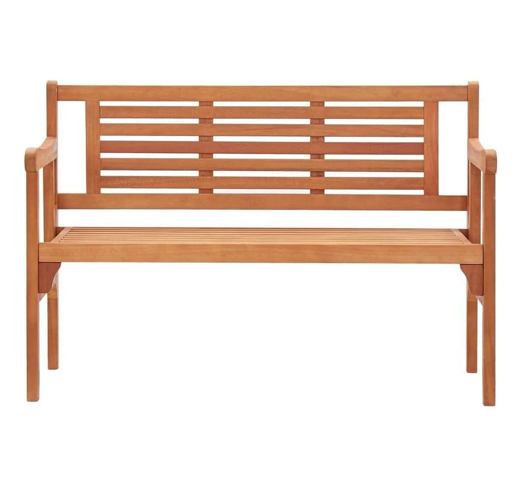 vidaXL Gartenbank Klappbar 120 cm Massivholz Eukalyptus