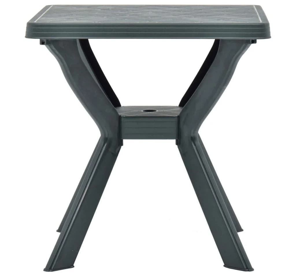 vidaXL Gartentisch Bistrotisch Grün Kunststoff