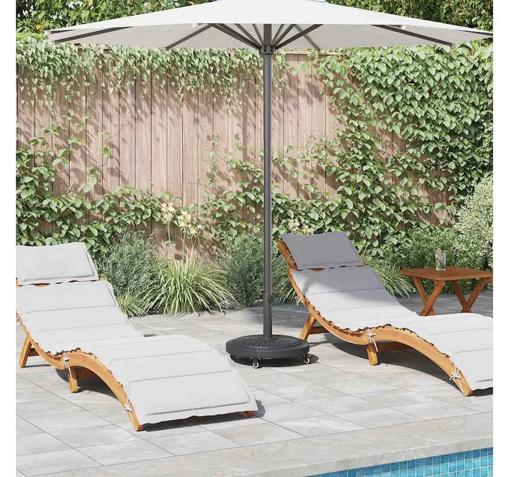 vidaXL Sonnenschirmständer Art Deco Schwarz Eisen