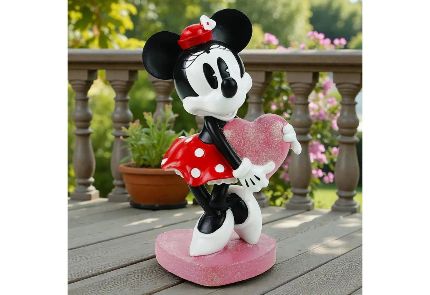 Disney Minnie Mouse Gartenfigur Offiziell Lizenziert