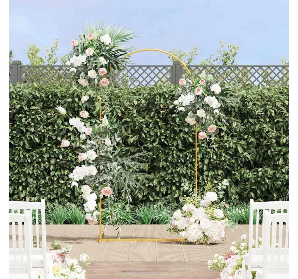 vidaXL Pergola Hochzeitsbogen Gold
