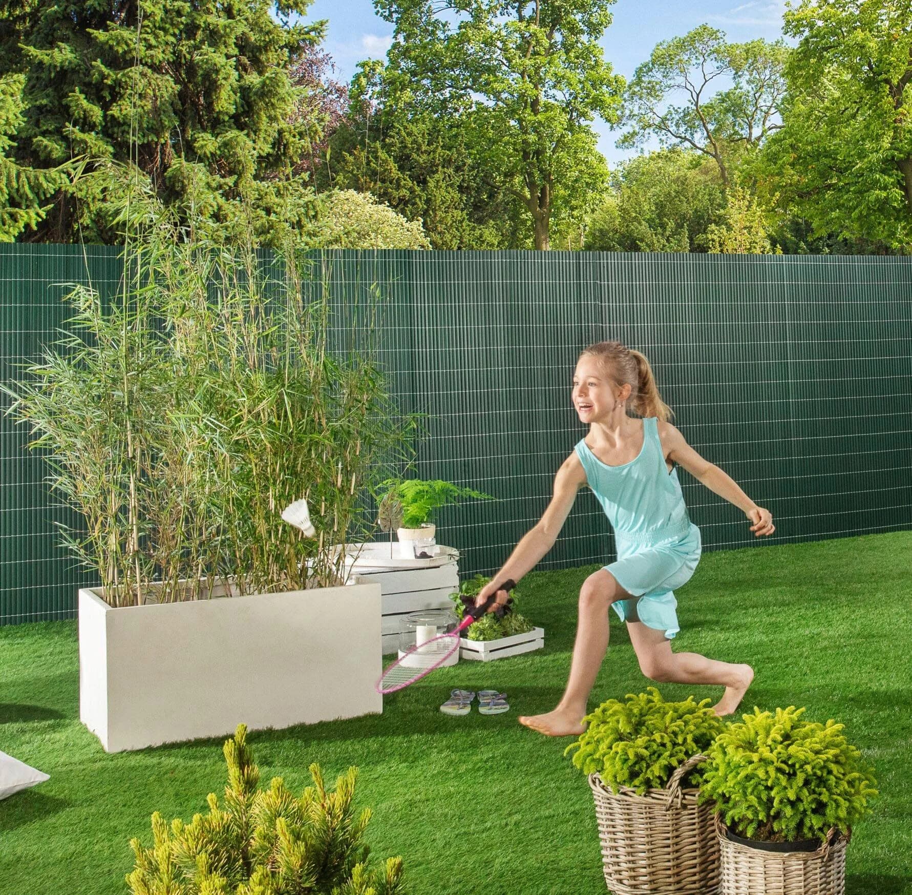 Sichtschutzzaunmatten Windhager Grün PVC Zaunelemente