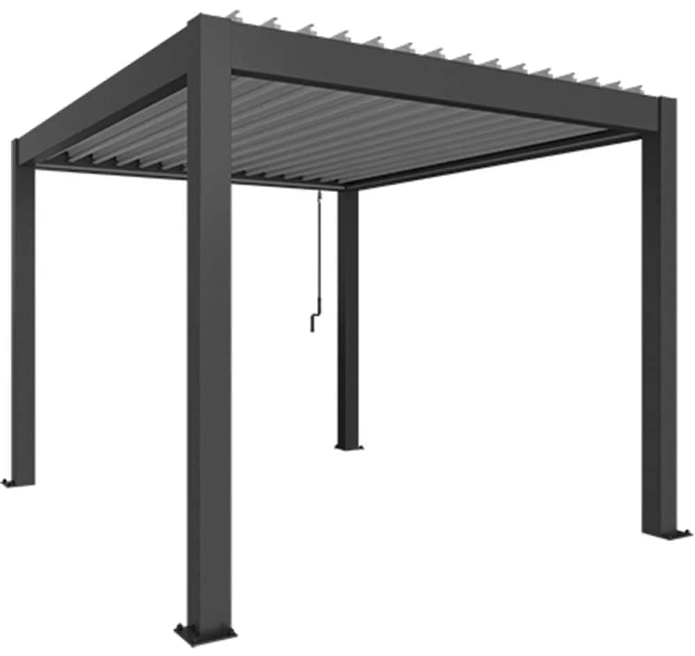 Pergola BIOHORT 4x3 m Dunkelgrau Metallic