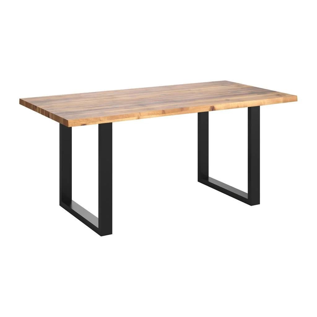 Ambia Garden Gartentisch Schwarz Akazie U-Form