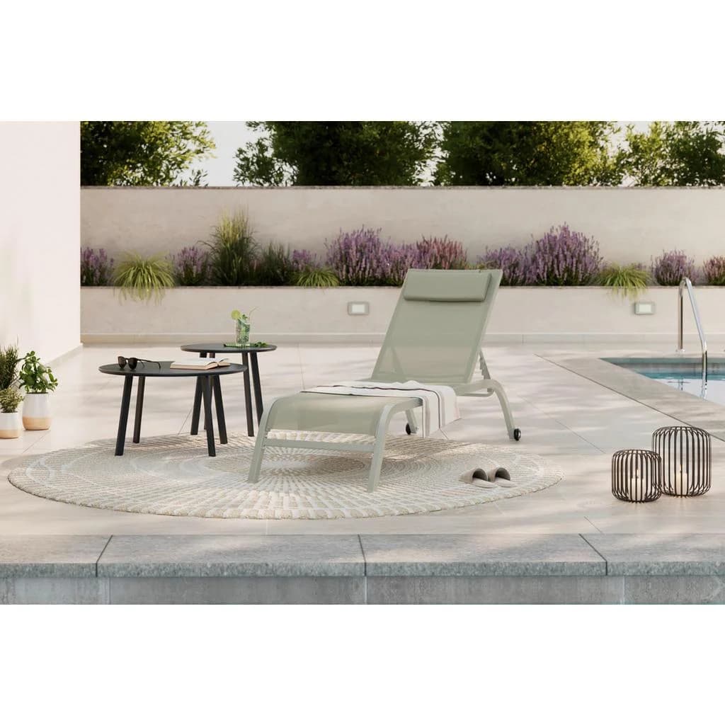 Ambia Garden Sonnenliege Grün Verstellbare Rückenlehne