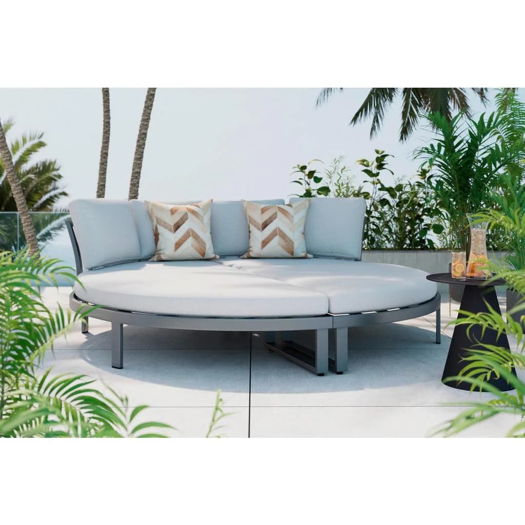 Ambia Garden Sonneninsel Anthrazit Grau Aluminium Loungemöbel