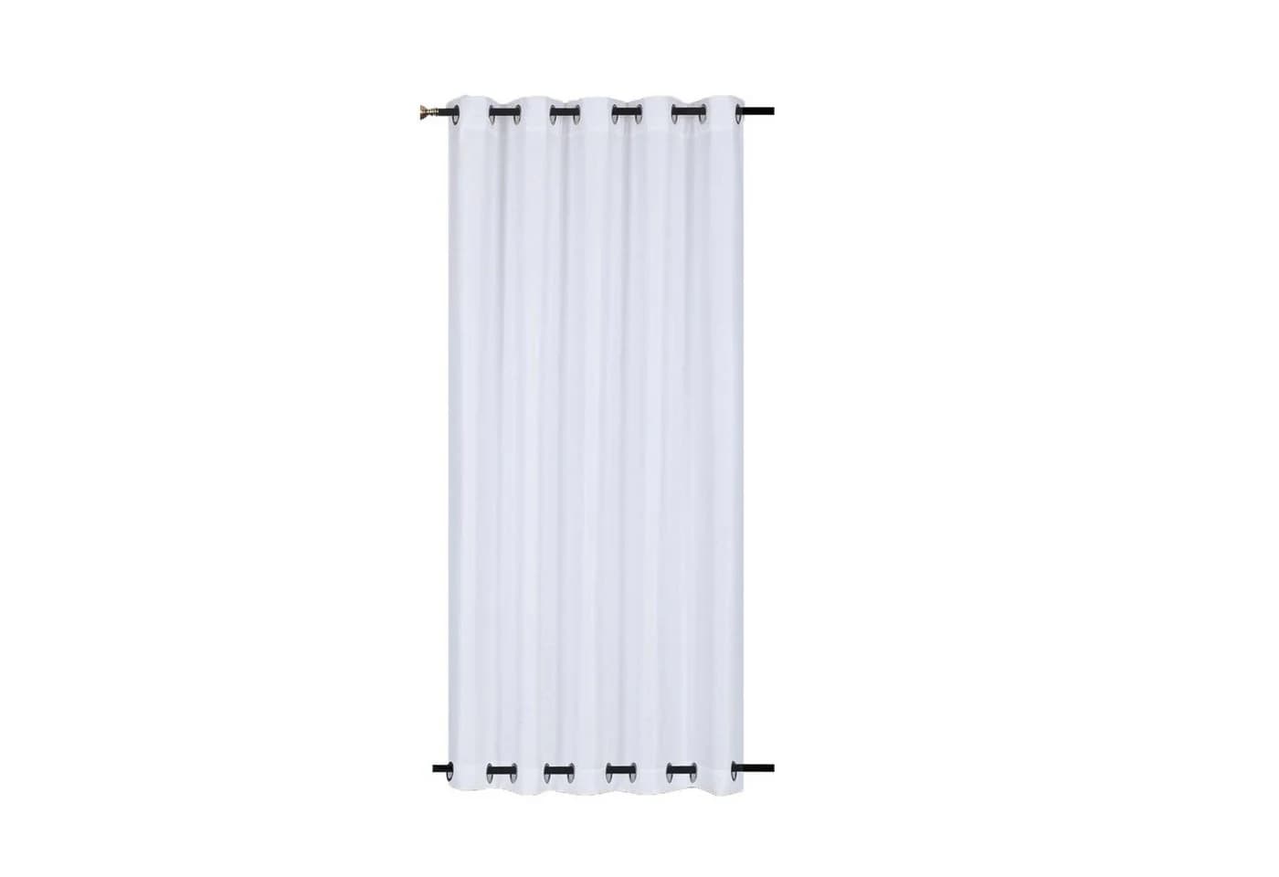 BTTO V&G Outdoorgardine Weiß Transparent Wasserabweisend